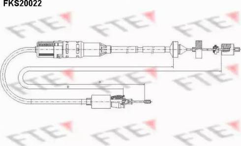 FTE FKS20022 - Clutch Cable autospares.lv