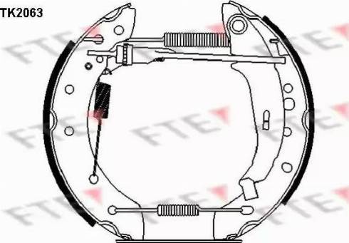 FTE TK2063 - Brake Shoe Set autospares.lv