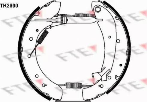 FTE TK2800 - Brake Shoe Set autospares.lv