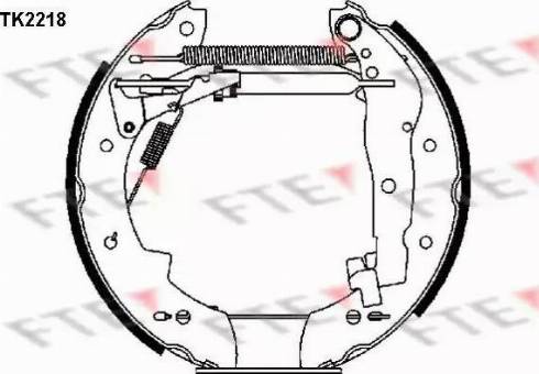 FTE TK2218 - Brake Shoe Set autospares.lv