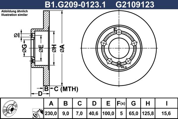 Galfer B1.G209-0123.1 - Brake Disc autospares.lv