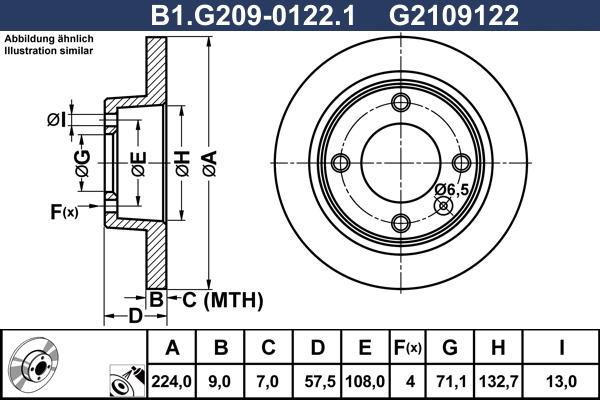 Galfer B1.G209-0122.1 - Brake Disc autospares.lv