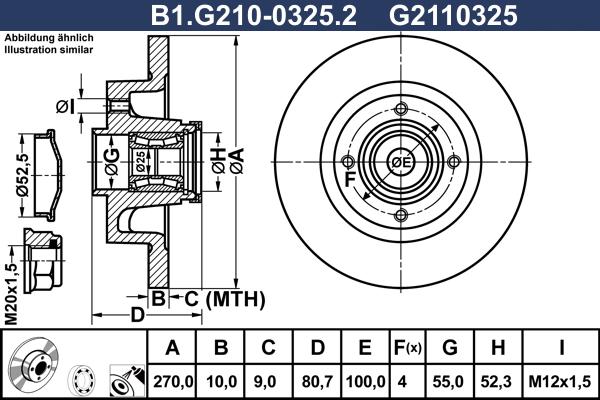 Galfer B1.G210-0325.2 - Brake Disc autospares.lv