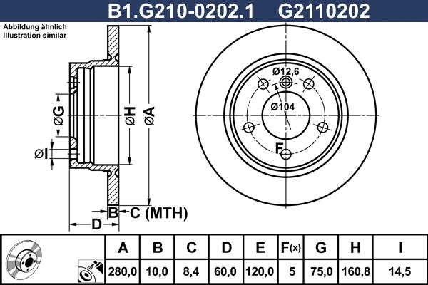 Galfer B1.G210-0202.1 - Brake Disc autospares.lv