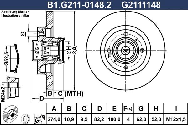 Galfer B1.G211-0148.2 - Brake Disc autospares.lv