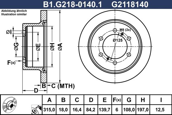 Galfer B1.G218-0140.1 - Brake Disc autospares.lv