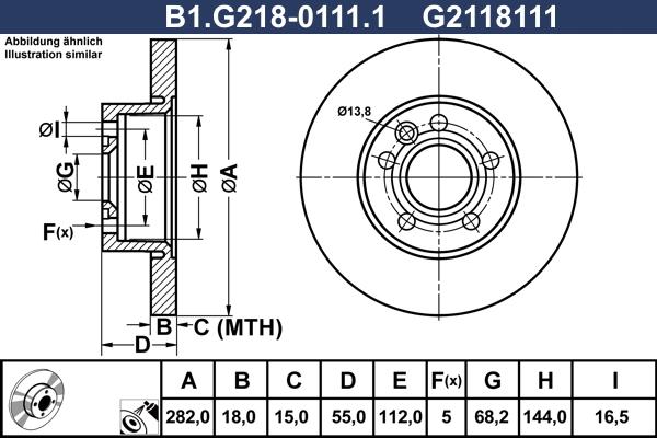 Galfer B1.G218-0111.1 - Brake Disc autospares.lv