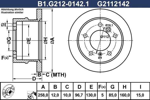 Galfer B1.G212-0142.1 - Brake Disc autospares.lv