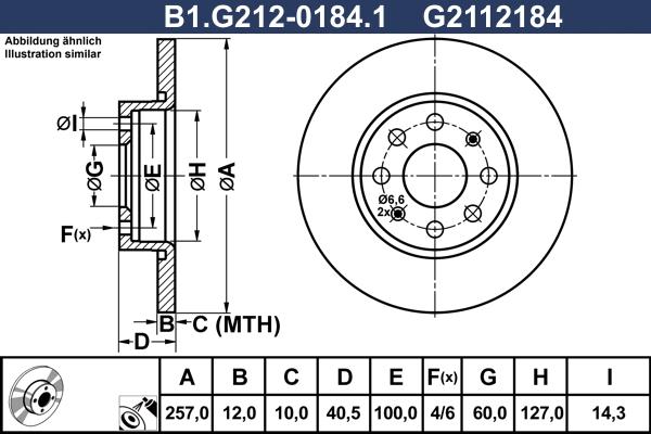 Galfer B1.G212-0184.1 - Brake Disc autospares.lv