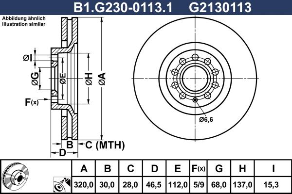 Galfer B1.G230-0113.1 - Brake Disc autospares.lv