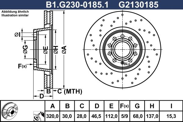 Galfer B1.G230-0185.1 - Brake Disc autospares.lv