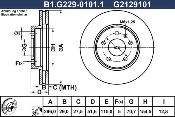 Galfer B1.G229-0101.1 - Brake Disc autospares.lv