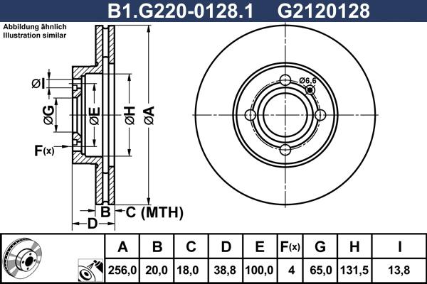 Galfer B1.G220-0128.1 - Brake Disc autospares.lv