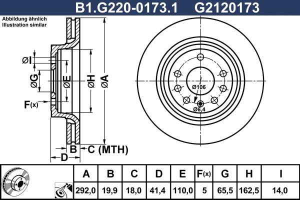 Galfer B1.G220-0173.1 - Brake Disc autospares.lv