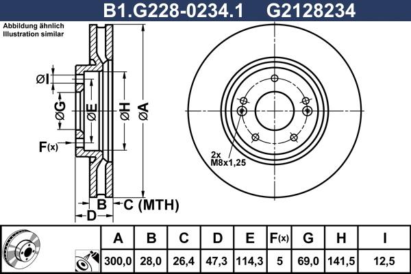 Galfer B1.G228-0234.1 - Brake Disc autospares.lv