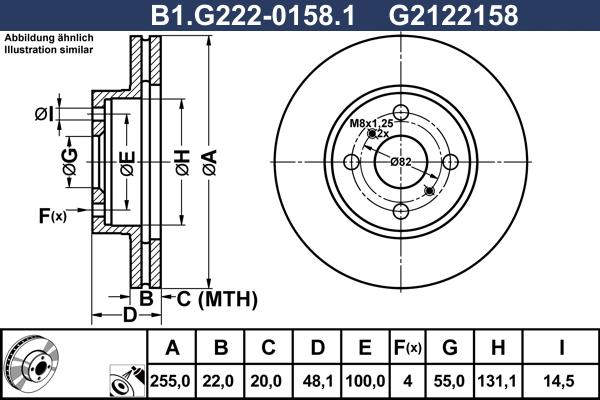 Galfer B1.G222-0158.1 - Brake Disc autospares.lv