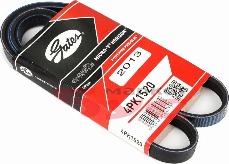 Gates 4PK1520 - V-Ribbed Belt autospares.lv