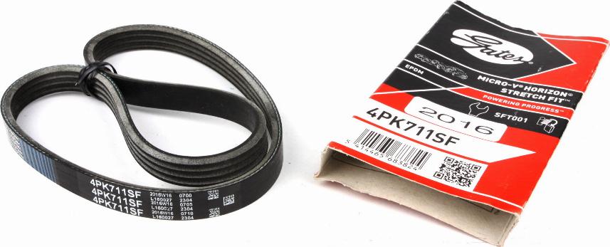 Gates 4PK711SF - V-Ribbed Belt autospares.lv