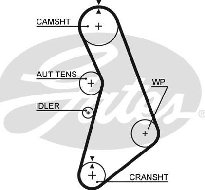 Gates T306RB - Timing Belt autospares.lv