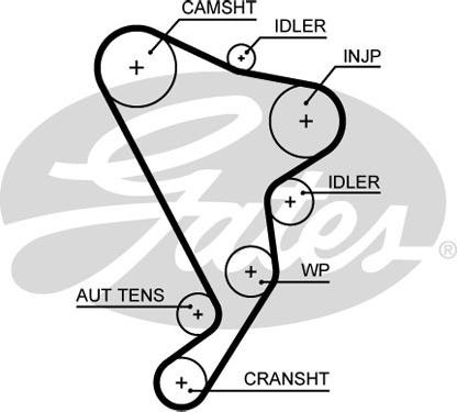 Gates 5661XS - Timing Belt autospares.lv