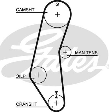 Gates 5018 - Timing Belt autospares.lv