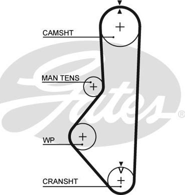 Gates 5149XS - Timing Belt autospares.lv