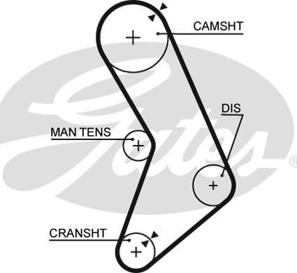 Gates 5153 - Timing Belt autospares.lv