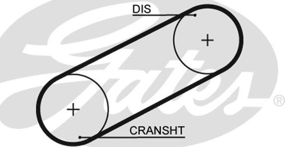 Gates 5101 - Timing Belt autospares.lv