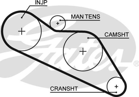 Gates 5114 - Timing Belt autospares.lv
