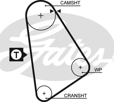 Gates 5123 - Timing Belt autospares.lv