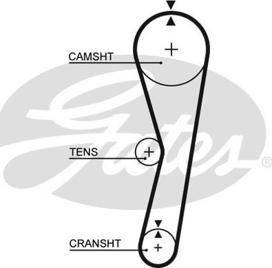 Gates 5127 - Timing Belt autospares.lv