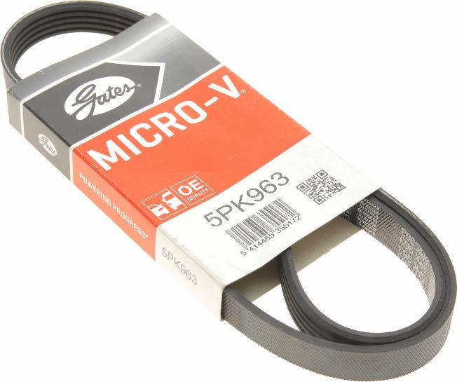 Gates 5PK963 - V-Ribbed Belt autospares.lv