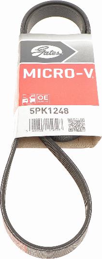 Gates 5PK1248 - V-Ribbed Belt autospares.lv