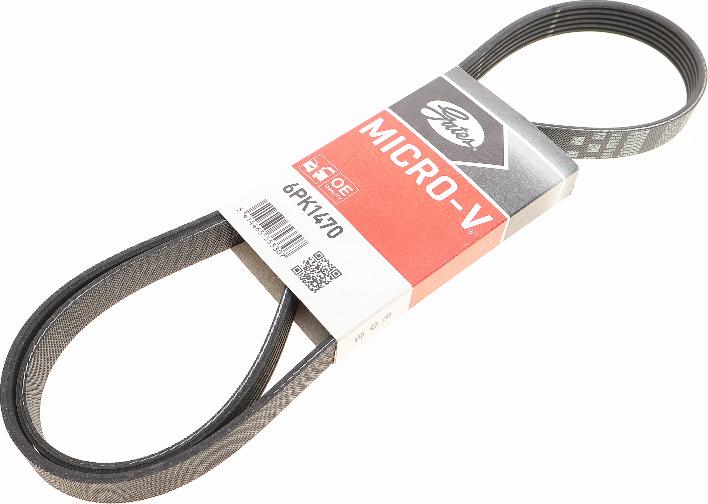 Gates 6PK1470 - V-Ribbed Belt autospares.lv