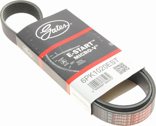 Gates 6PK1020EST - V-Ribbed Belt autospares.lv