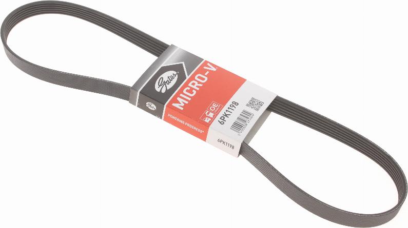 Gates 6PK1198 - V-Ribbed Belt autospares.lv