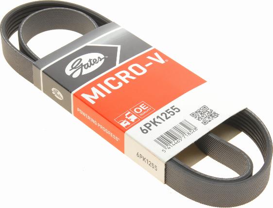 Gates 6PK1255 - V-Ribbed Belt autospares.lv