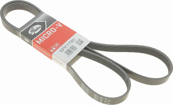 Gates 6PK1780 - V-Ribbed Belt autospares.lv