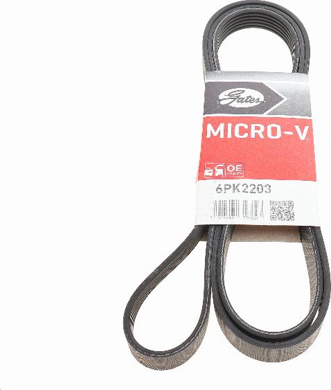 Gates 6PK2203 - V-Ribbed Belt autospares.lv