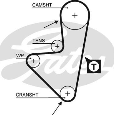 Gates 5347XS - Timing Belt autospares.lv