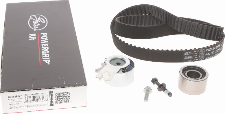 Gates K015580XS - Timing Belt Set autospares.lv