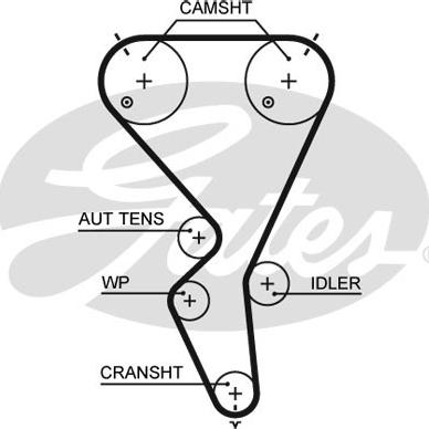 Gates K015615XS - Timing Belt Set autospares.lv
