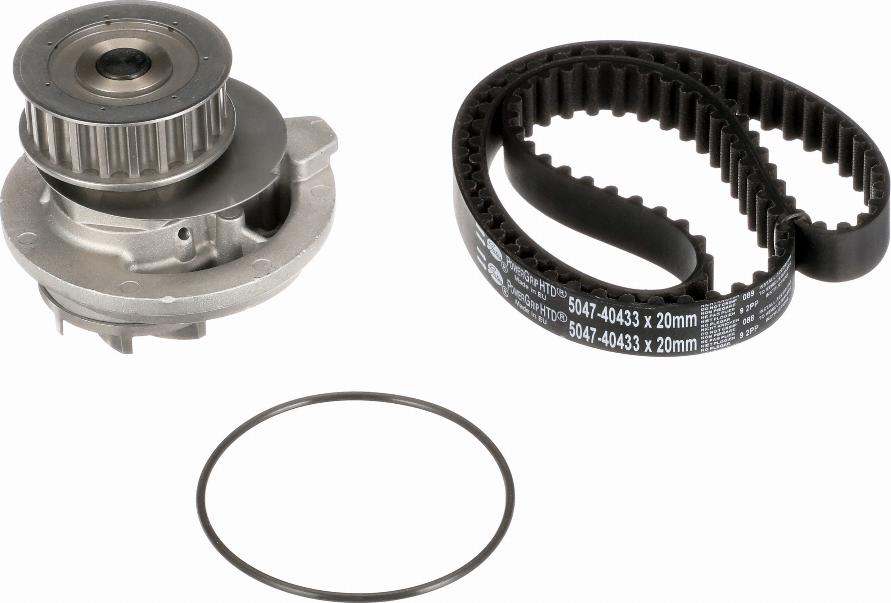 Gates KP25047 - Water Pump & Timing Belt Set autospares.lv