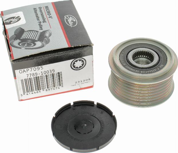 Gates OAP7095 - Pulley, alternator, freewheel clutch autospares.lv