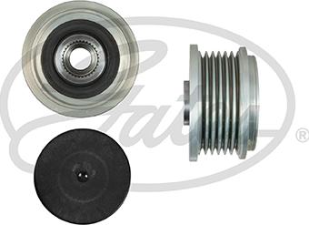 Gates OAP7256 - Pulley, alternator, freewheel clutch autospares.lv