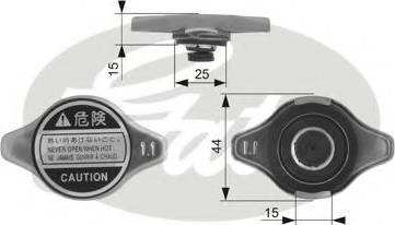 Gates RC126 - Sealing Cap, radiator autospares.lv