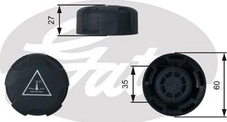 Gates RC247 - Sealing Cap, coolant tank autospares.lv