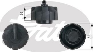 Gates RC213 - Sealing Cap, coolant tank autospares.lv