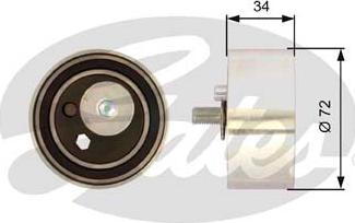 Gates T41095 - Tensioner Pulley, timing belt autospares.lv