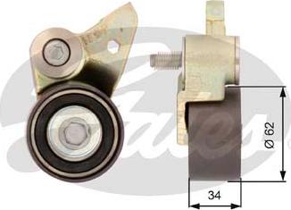 Gates T41097 - Tensioner Pulley, timing belt autospares.lv